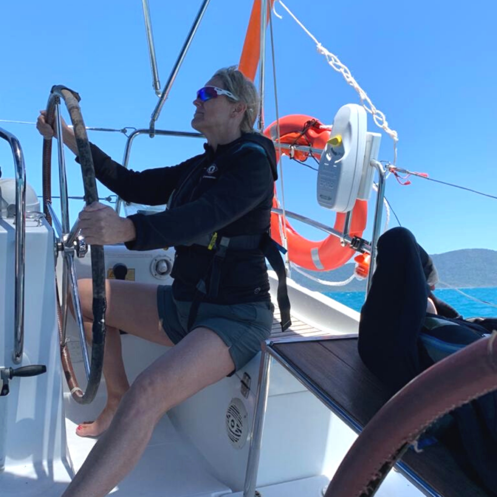 Tracy Veivers sailing